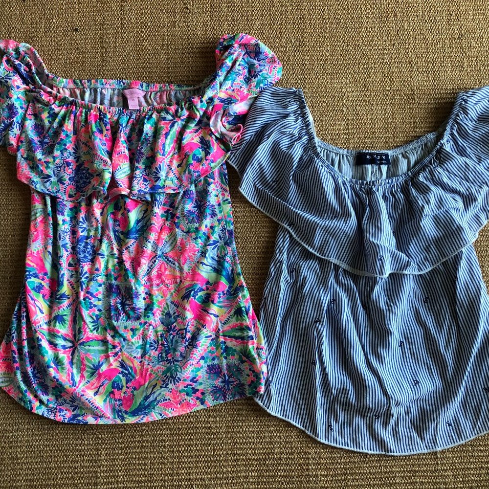 EUC, two XS Lilly Pulitzer and boutique shirts